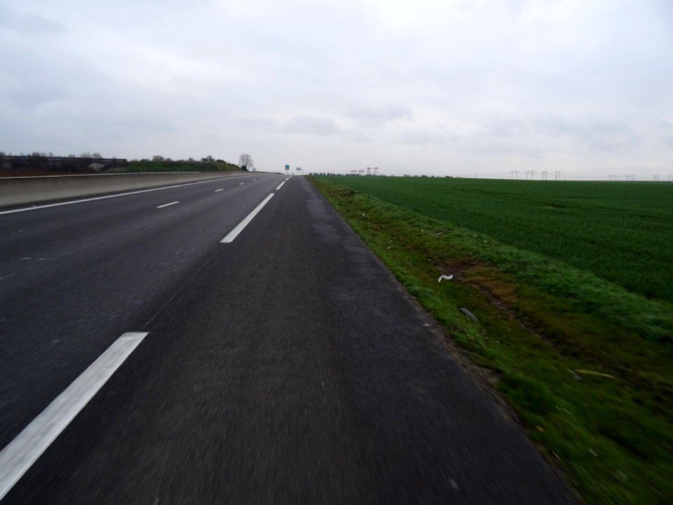 La N2-D317 après le Bourget et en direction de la Patte d'… 