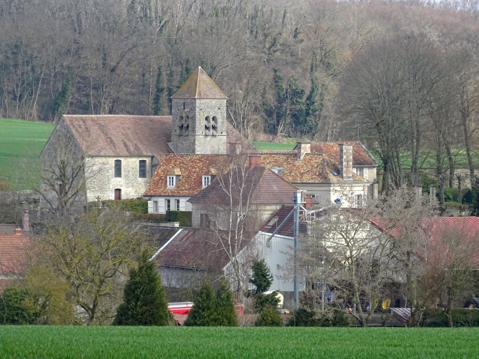 Le hameau d'Yvillers, commune de Villeneuve-Sur-Verberie, … 