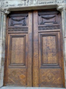 Détails du grand portail central, cathédrale Notre-Dame de… 