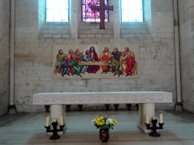 Autel, abbaye de Saint-Jean-aux-Bois, Oise 