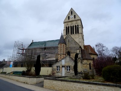 Eglise de la Sainte-Trinité, en cours de réfection, Choisy… 
