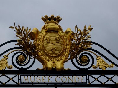 Grille et dorure, Le château de Chantilly, Oise 