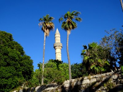 Le minaret de la mosquée de la Loggia, ou mosquée du Pacha… 