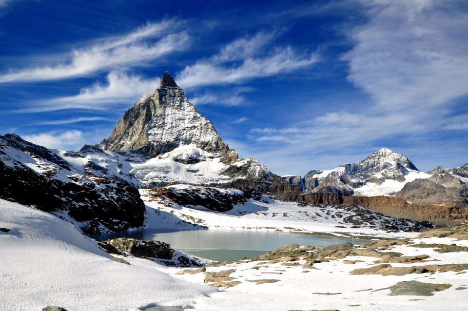 Alps mount matterhorn winter