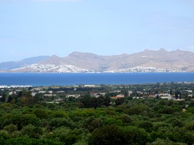 Depuis l'île de Kos, vue vers la côte de la Turquie 