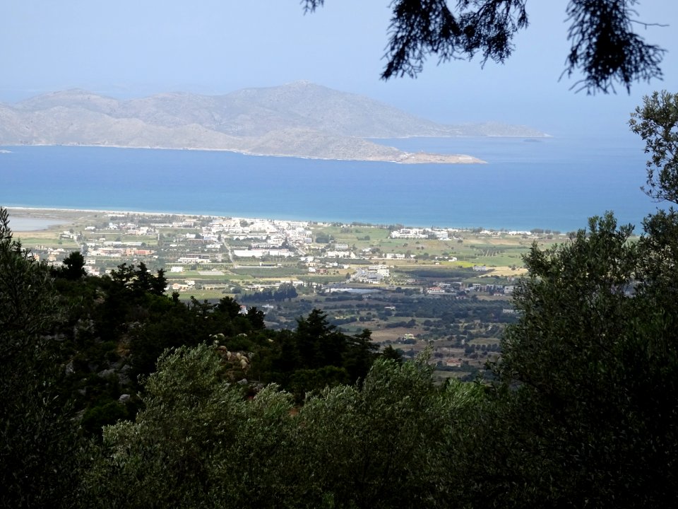 Tigaki, et tout à gauche le lac salé, île de Kos 