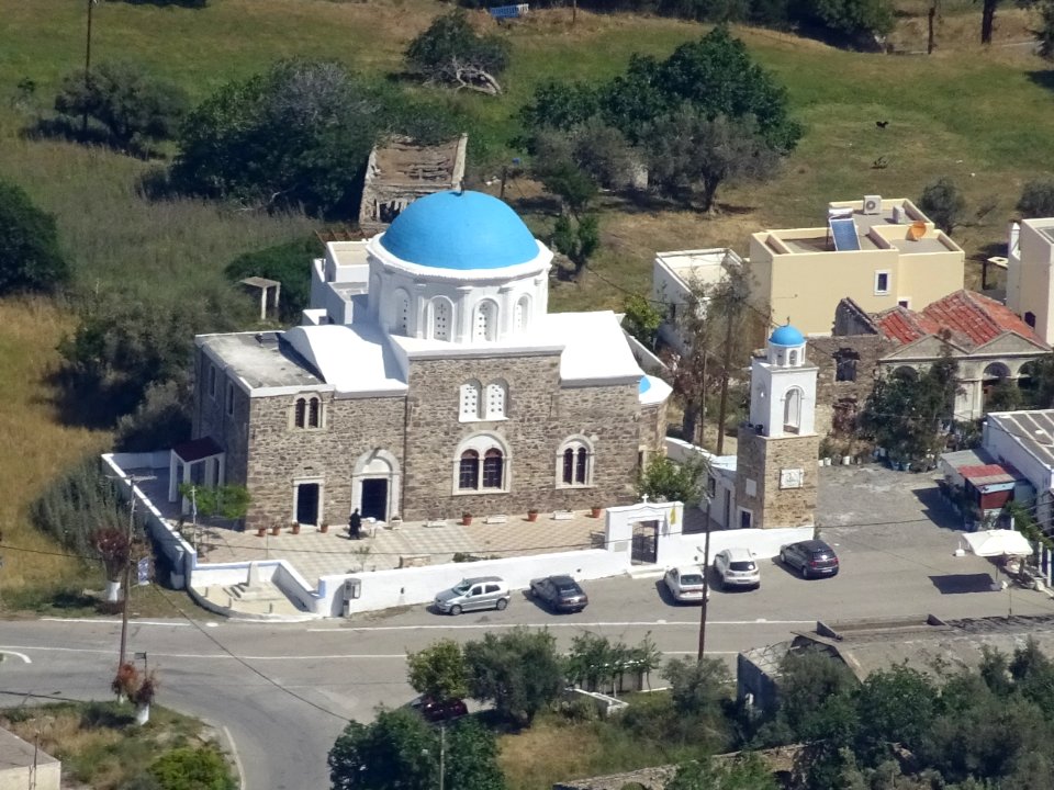 L'église Sainte Marie de la Dormition, Asfendiou, île de K… 