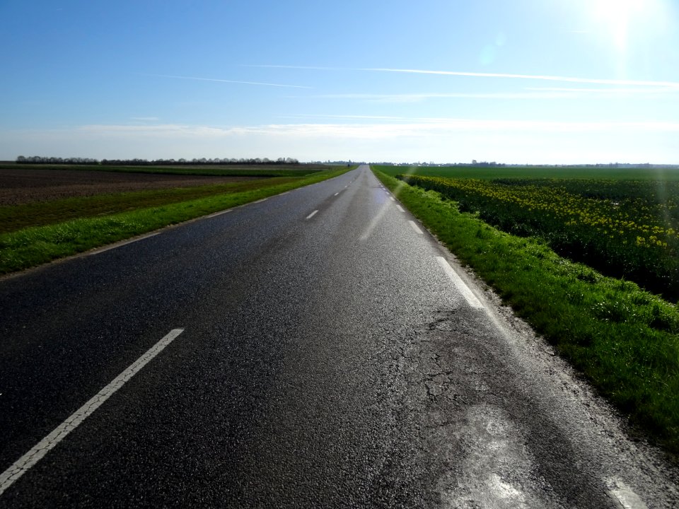 Route rectiligne entre Neuville-aux-Bois et Chilleurs-aux-… 