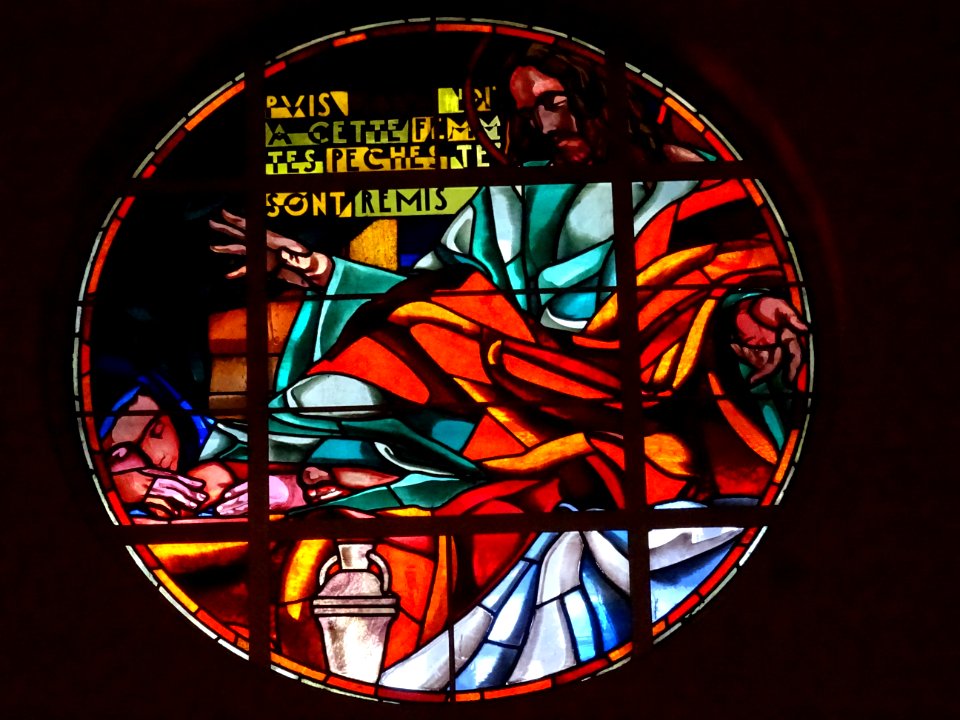 Vitrail, église Saint-Antoine-de-Padoue, 52 boulevard Lefe… 