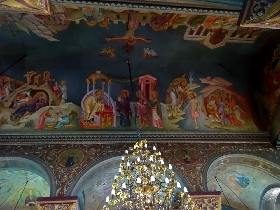 Intérieur de l'église orthodoxe, Agia Paraskevi, Kos, île … 