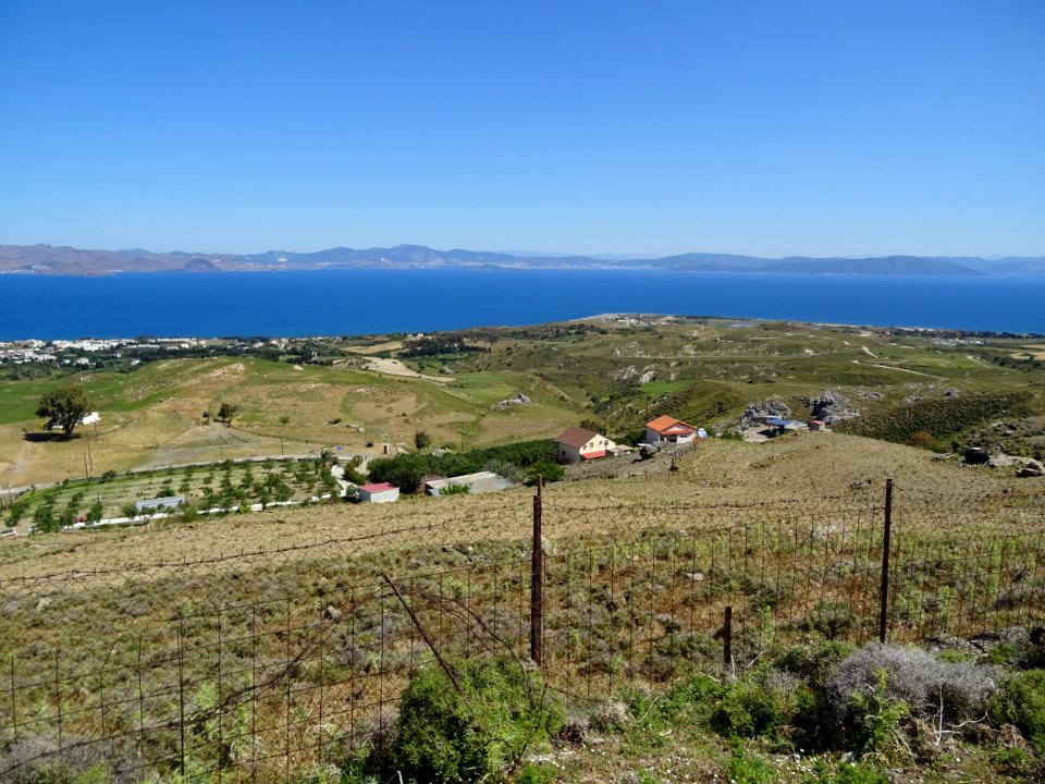 La côte Est de l'île de Kos, la mer et la Turquie 