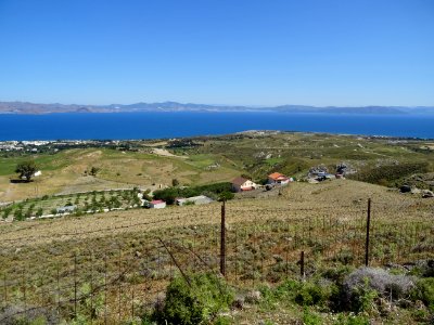 La côte Est de l'île de Kos, la mer et la Turquie 