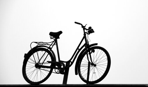 Black and white bicycles cycle photo