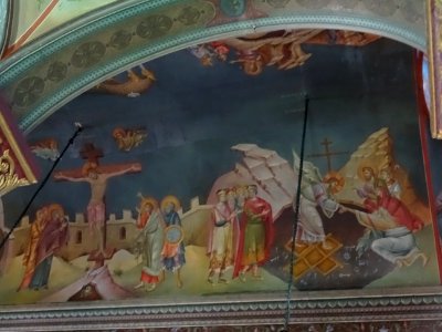 Intérieur de l'église orthodoxe, Agia Paraskevi, Kos, île … 