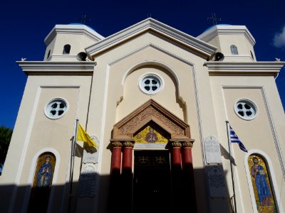 Façade avant de l'église orthodoxe, Agia Paraskevi, Kos, î… 