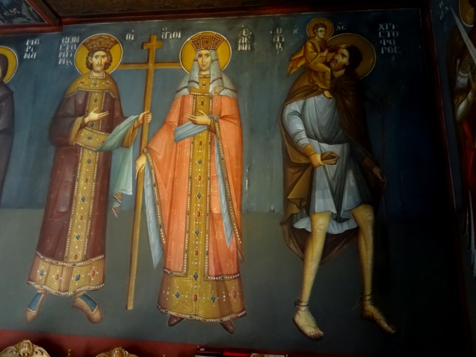 Intérieur de l'église orthodoxe, Agia Paraskevi, Kos, île … 