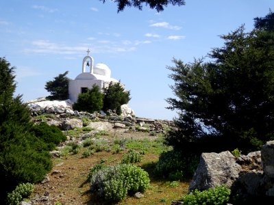 La chapelle Christos Dikaios (Christ le Juste) au sommet d… 