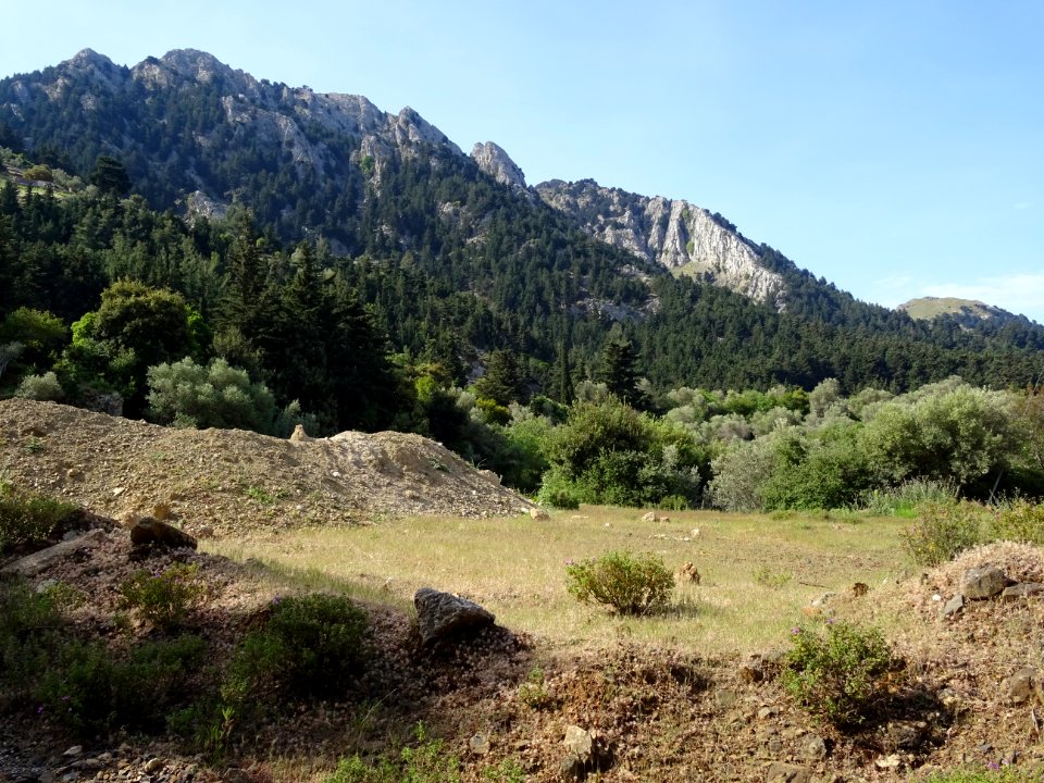 Le Mont Dikeos ou Dikaios, sommet de l'île de Kos, 843 m 