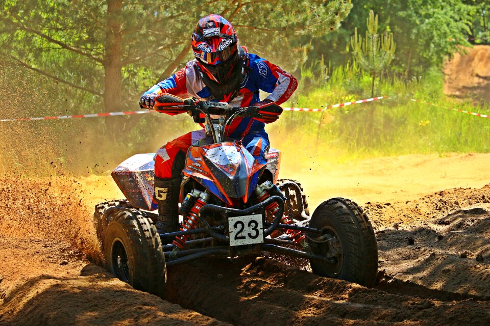 Motorcycle cross race