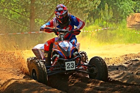 Motorcycle cross race