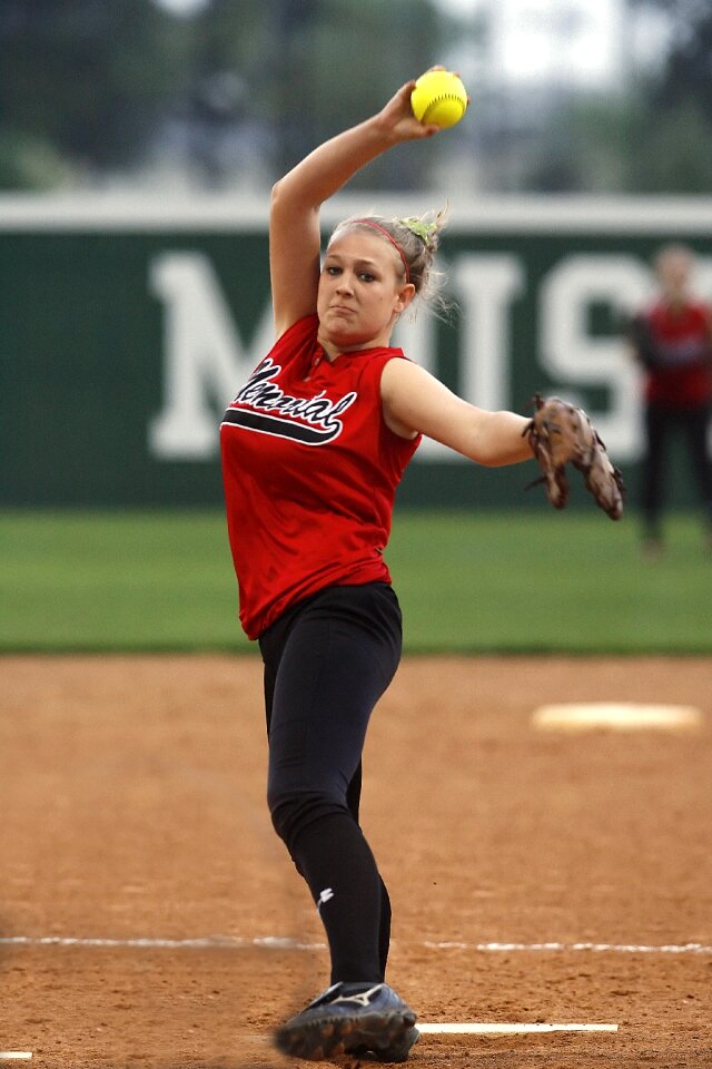 Action pitching pitcher's mound