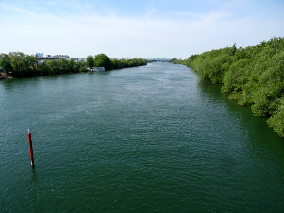 La Seine, vue depuis le pont d'Argenteuil, Argenteuil, Val… 