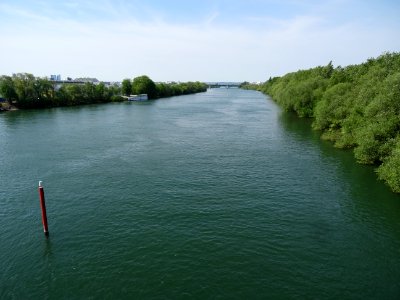La Seine, vue depuis le pont d'Argenteuil, Argenteuil, Val… 
