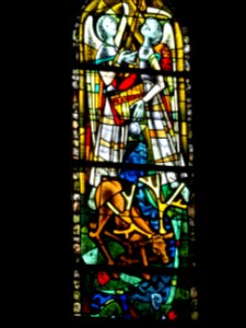 Vitrail, basilique Saint-Denys, Argenteuil, Val-d'Oise 