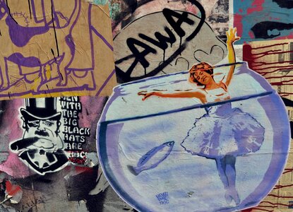 Art facade hauswand