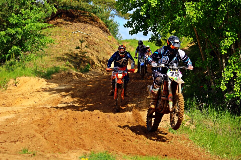 Cross race motorcycle
