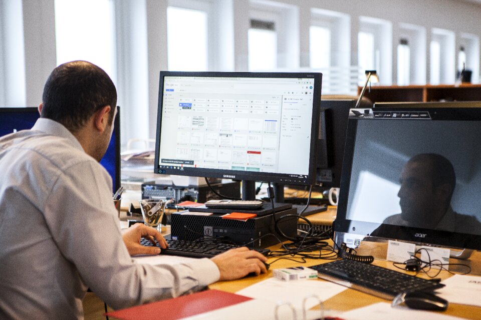 Computer work business