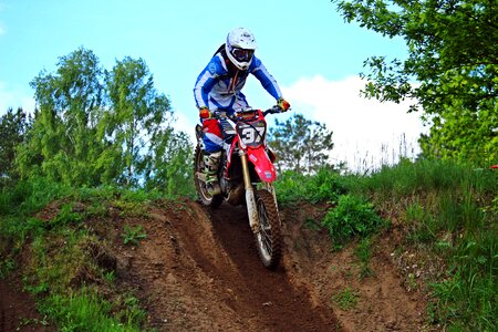 Motocross dirtbike race photo