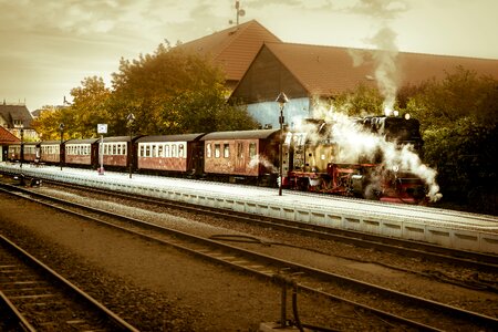 Steam locomotive railway historically