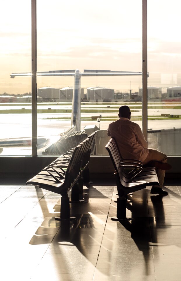 Airplane airport travel photo