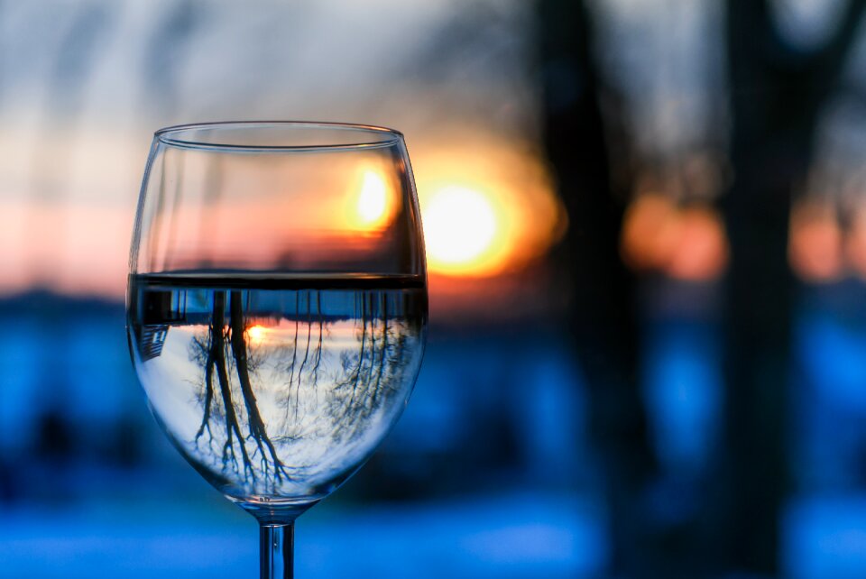 Water mirror reflection