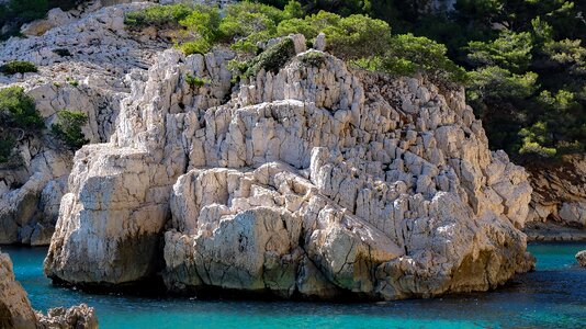 Calanques sea mediterranean
