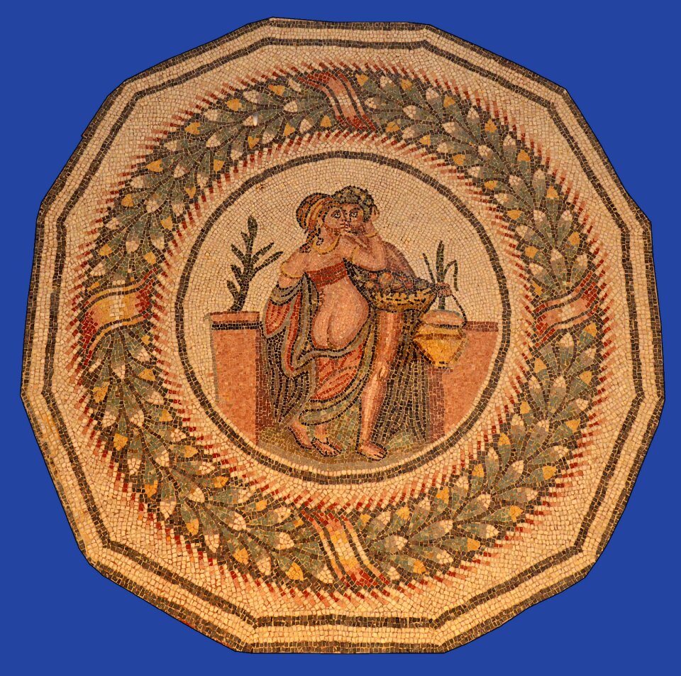 Mosaic roman villa of casale the king's chamber