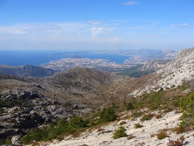 Croatia mountain view horizon