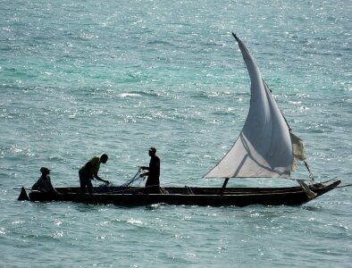 Zanzibar fishing water photo