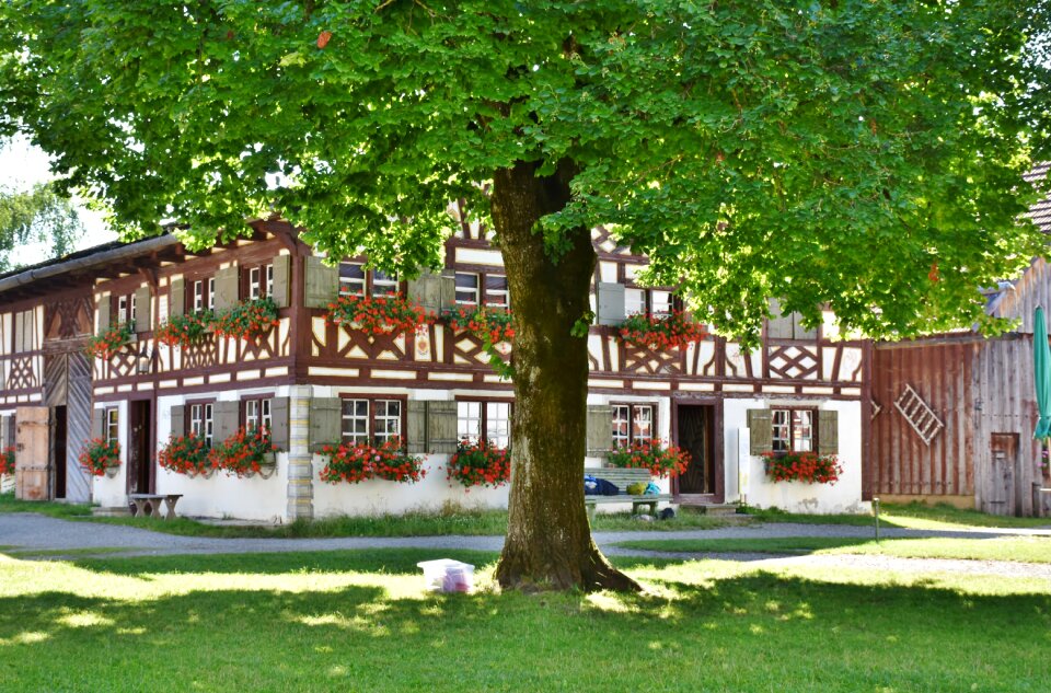 Roof fachwerkhaus village