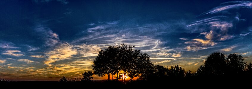 Evening abendstimmung hunter was photo