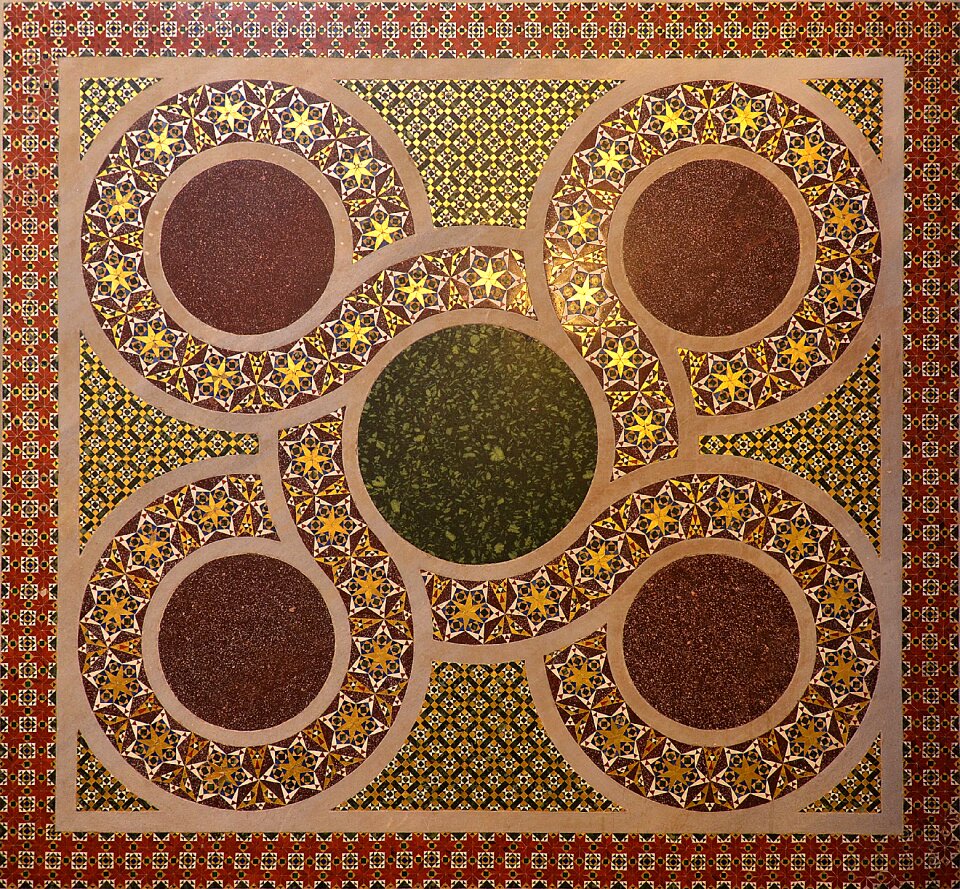 Chapel palatine geometric mosaic