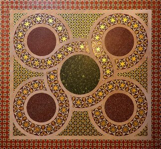 Chapel palatine geometric mosaic photo