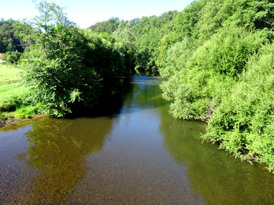 La rivière La Cère, entre Madunac et le Bex, Cantal 