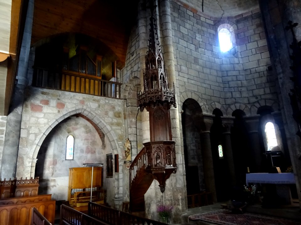 Nef, église Saint-Pierre-et-Saint-Michel, St Urcize, Canta… 