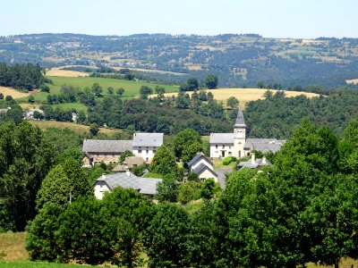 Vue vers Saint-Martial, Cantal 