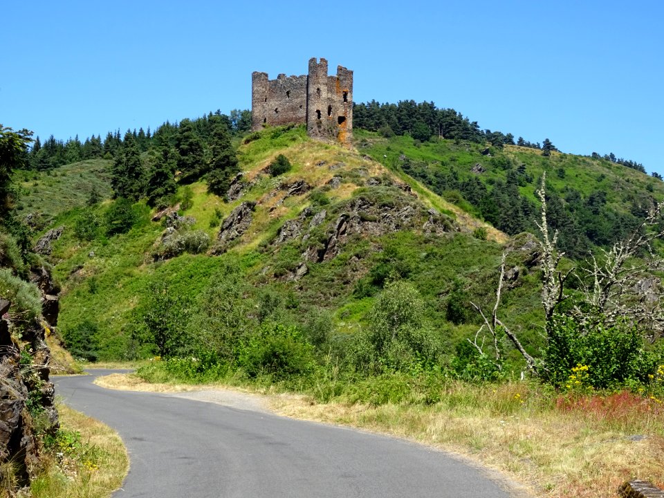 Ruines du château d'Alleuze, Cantal 
