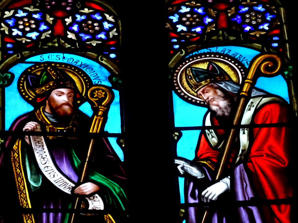 Vitrail, chapelle Notre-Dame-de-Beauvoir, Moustiers-Sainte… 