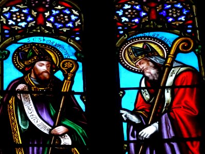 Vitrail, chapelle Notre-Dame-de-Beauvoir, Moustiers-Sainte… 