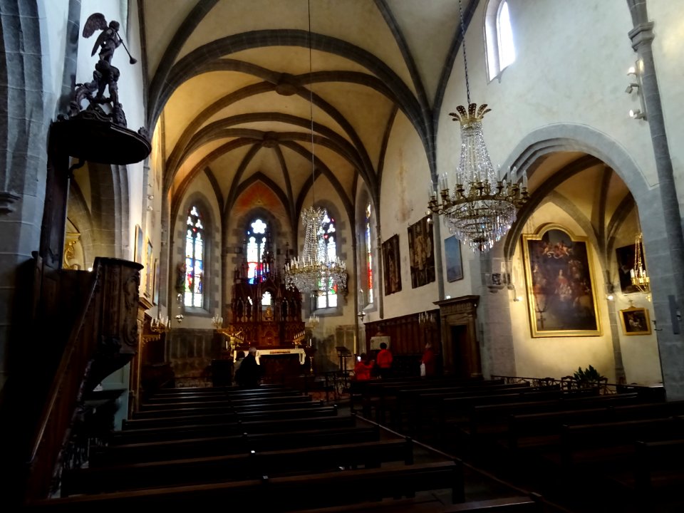 Nef, église Saint-Matthieu, Salers, Cantal 